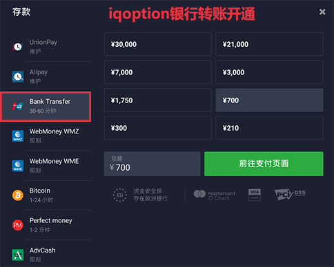 iqoption入金